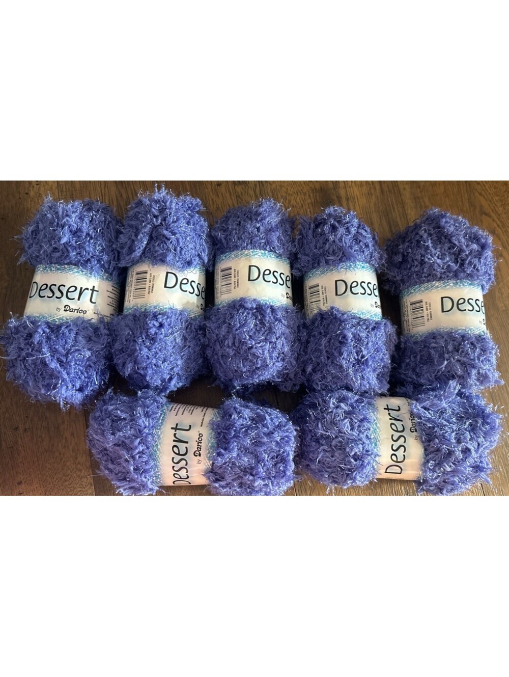 Dessert by Darice yarn 17020-23 Periwinkle Lot Of 7 1.75 Oz New